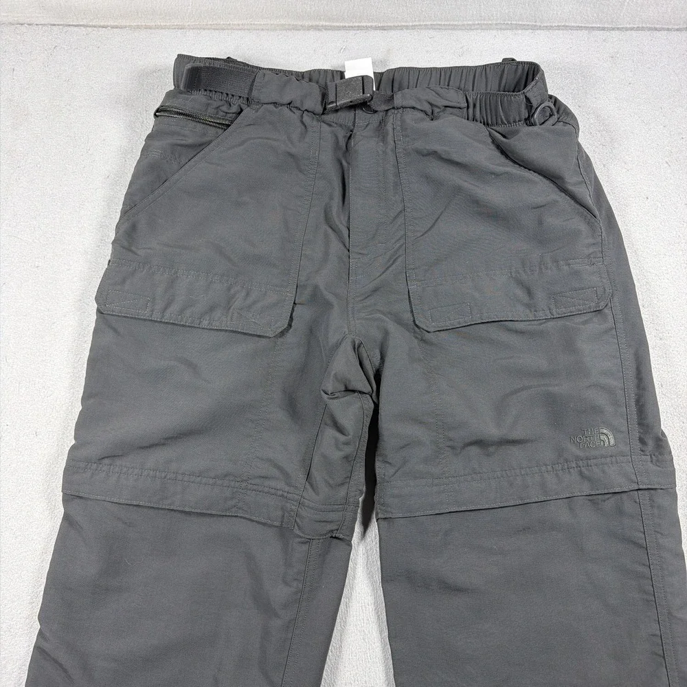 The North Face Pants Mens 32x29 Gray Convertible Cargo Nylon Hiking Travel